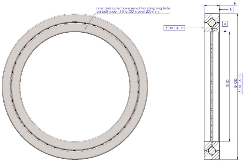 Crossed roller bearing 